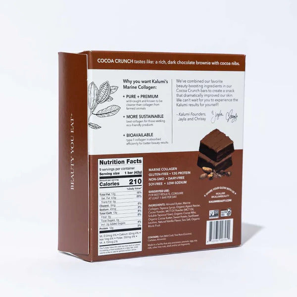 Cocoa Crunch Marine Collagen Bars (Box of 9)