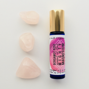 Magnesium Oil Roll On - Bergamot Rose Quartz