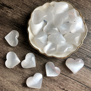Mini Selenite Heart
