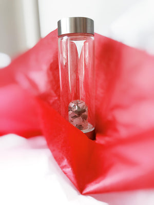 Love Water - Heart Chakra Crystal Water Bottle
